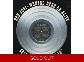 Bon Jovi ‎– Wanted Dead Or Alive - UK Limited Edition 4 Track 12" Silver Vinyl In Die Cut Sleeve